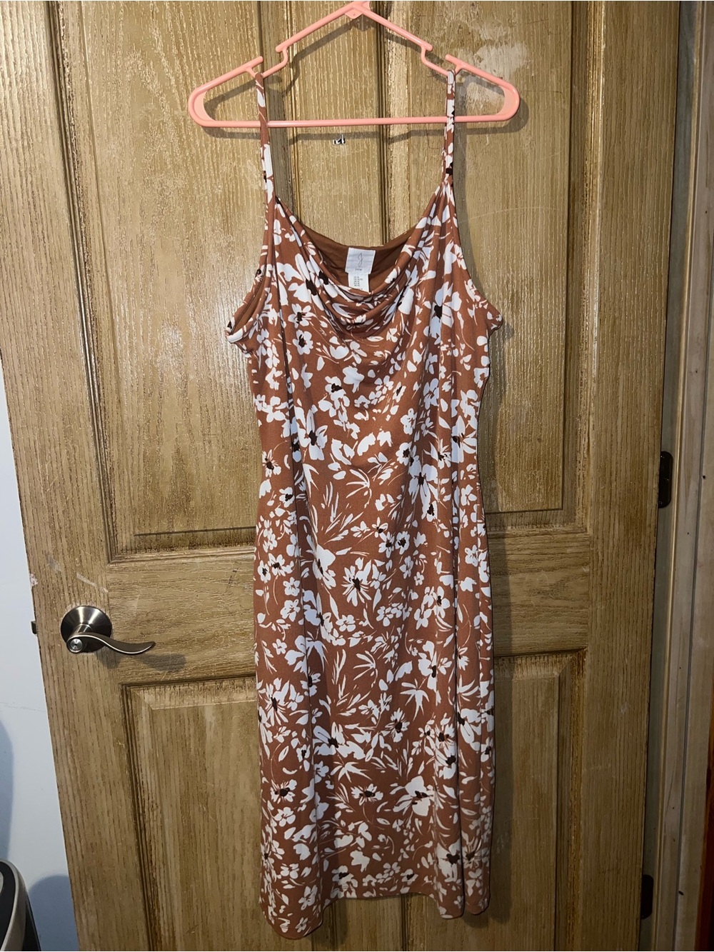 Women's Joie Floral Slip Dress in beige/orange and White. Size XL
